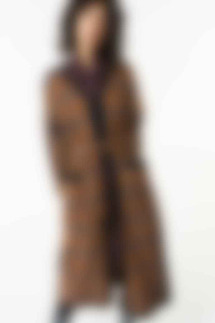 Antik Batik Aw 21 Haro Long Belted Coat Brown