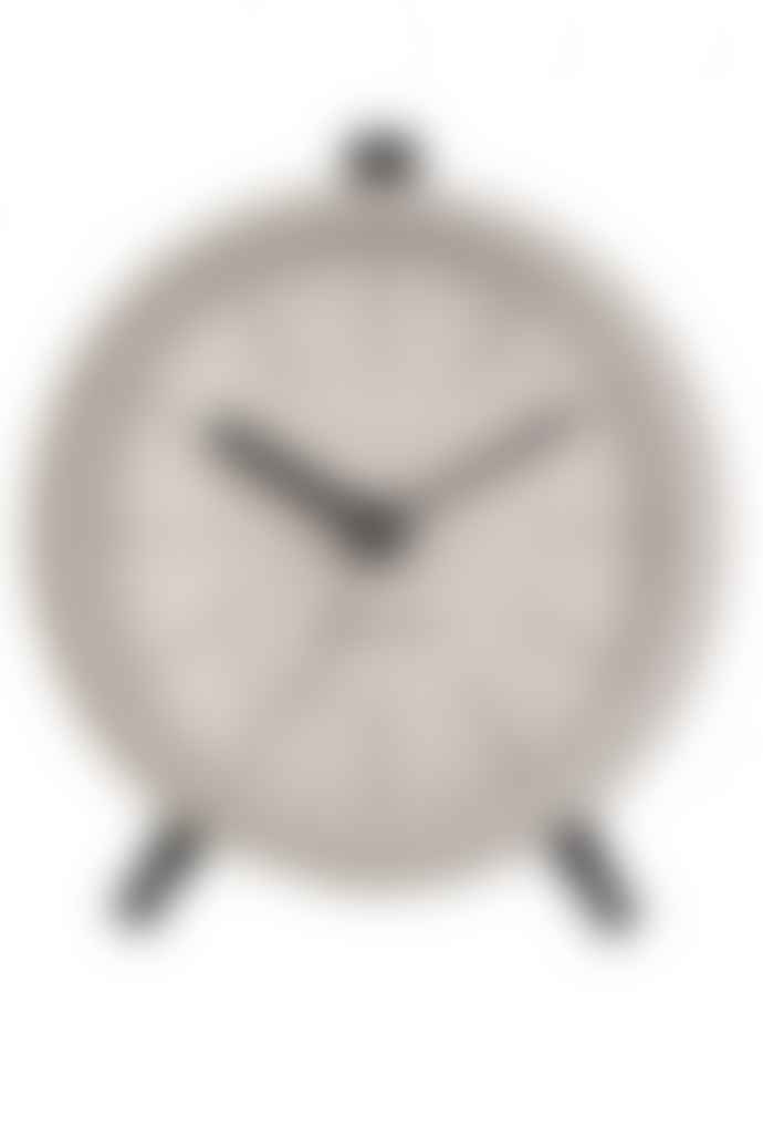 Karlsson Button Alarm Clock In Warm Grey