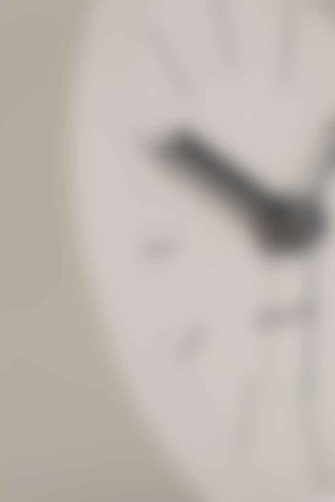 Karlsson Button Alarm Clock In Warm Grey