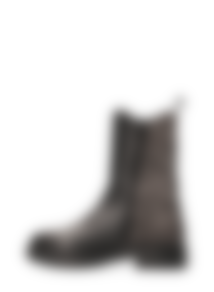 Maruti  Tobi Leather Boots In Pixel Black