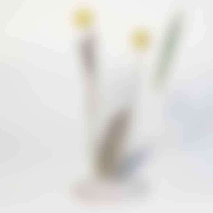 GREAT CERAMICS Handthrown Flower Disc / Incense Holder By
