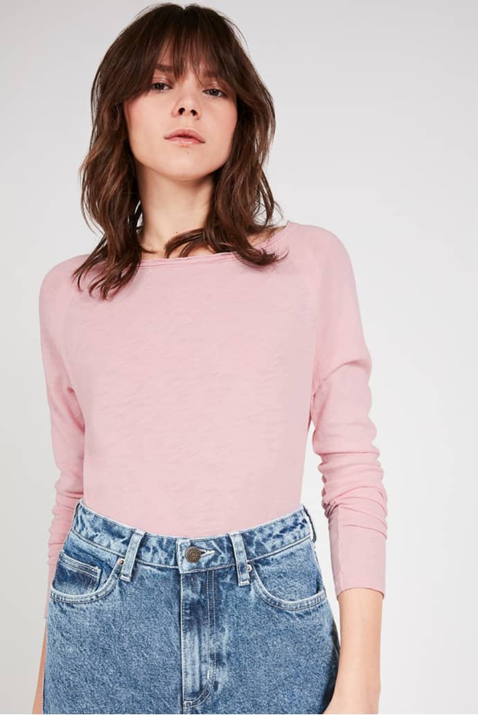 Trouva: Sonoma Long Sleeve T-Shirt - Pinky Vintage