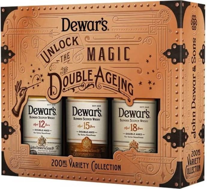 Trouva Dewars 200ml Variety Collection Whisky Gift Set