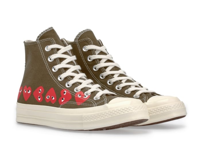 Trouva: Play Converse Multi Red Heart Chuck Taylor All Star 70 High ...