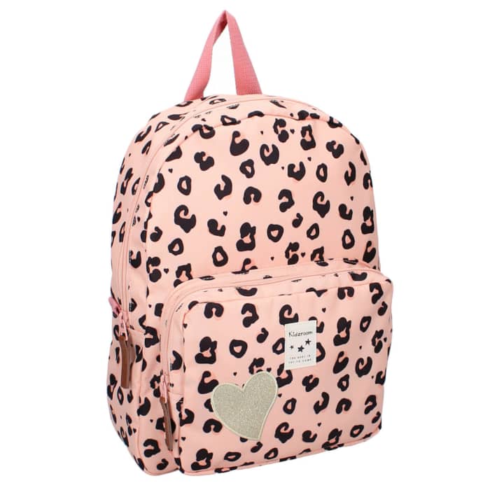 Trouva: Large Peach Animal Print Backpack