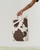 Trouva: Duck Canvas Bag - Brown Cow Print
