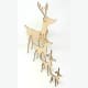 Trouva: Christmas Table Decoration Slotted Reindeer Large In Natural ...