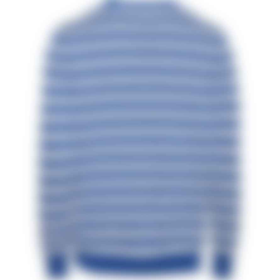 Knowledge Cotton Apparel  Blue Forrest O Neck Striped Knit