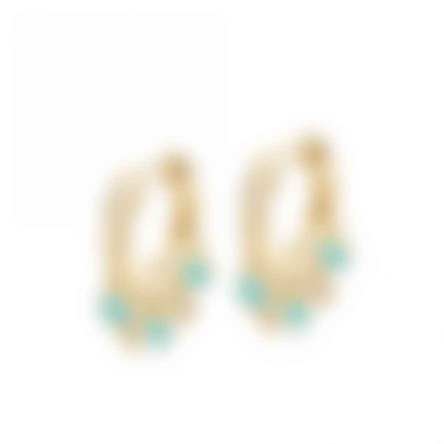 Astley Clarke Biography Droplet Turquoise Hoop Earrings
