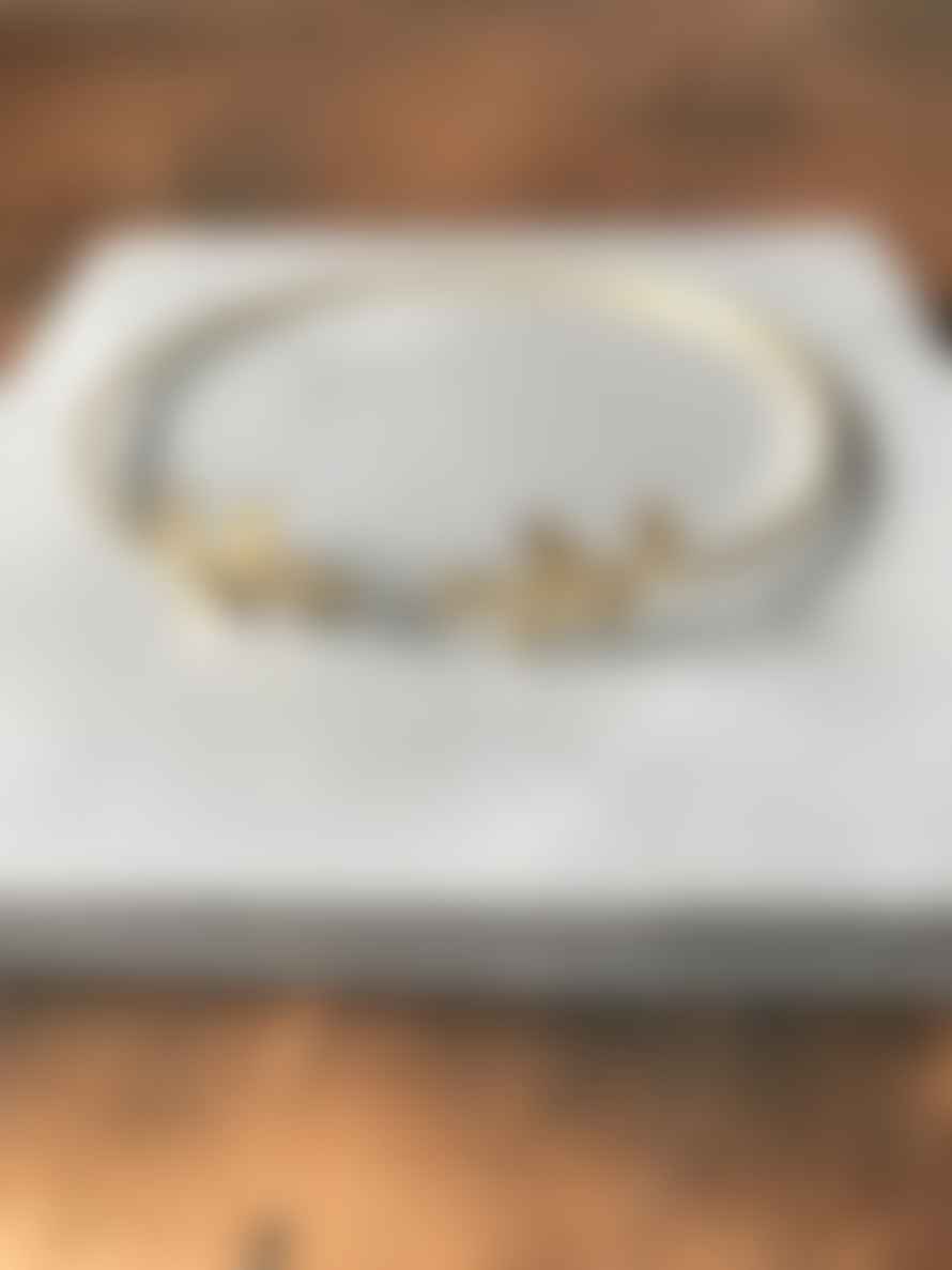 CollardManson Gold Plated 925 Silver Fern Bracelet