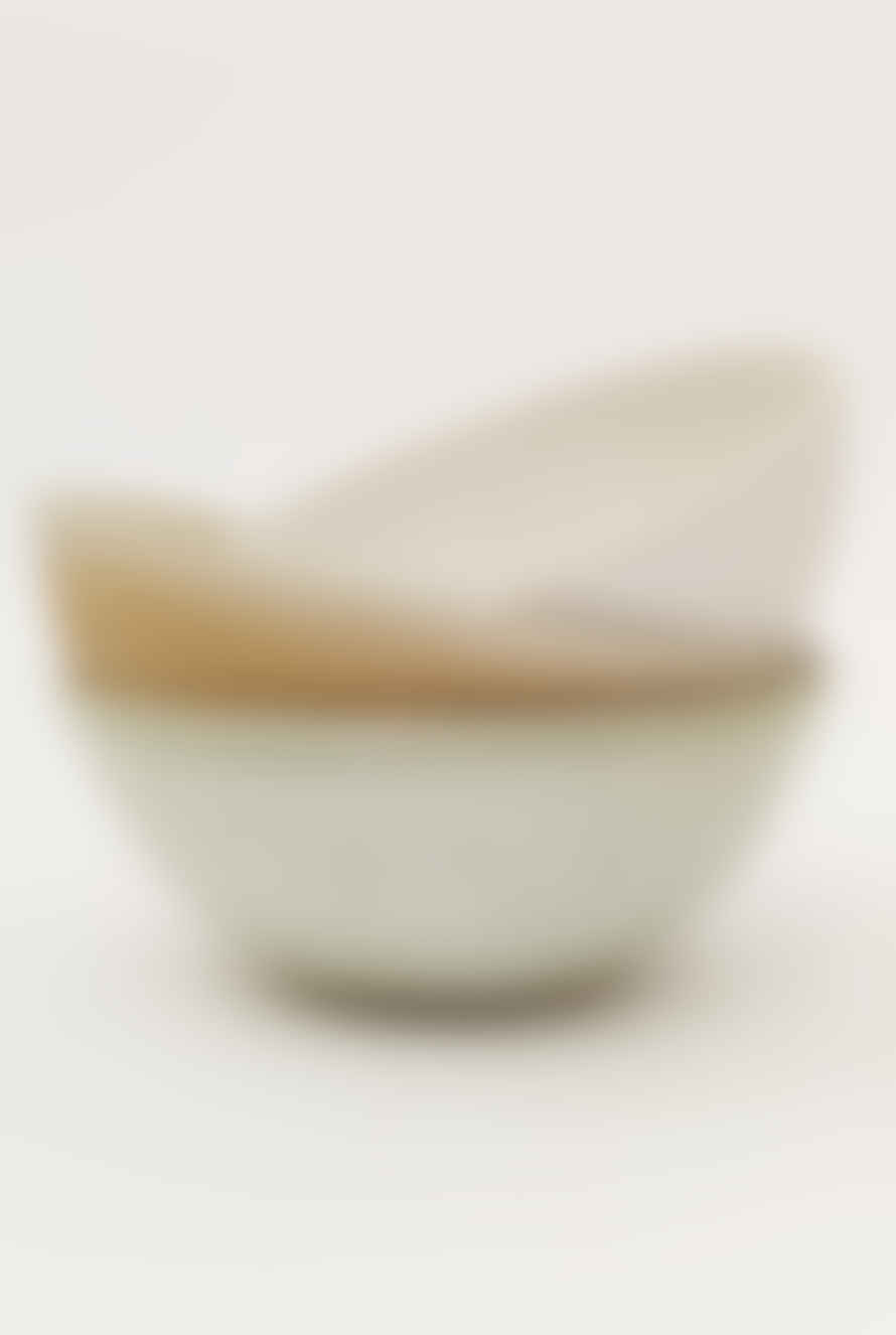 Cécile Preziosa Small Glazed Stoneware Bowl D 11cm / Snow