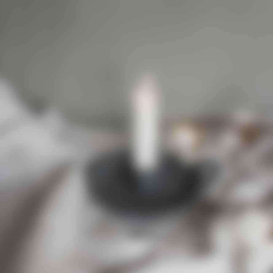 Storefactory Dark Grey Ceramic Candlestick