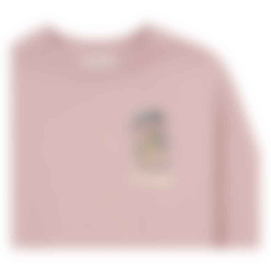 Hundred Pieces Dusty Pink Embroidered Sweatshirt