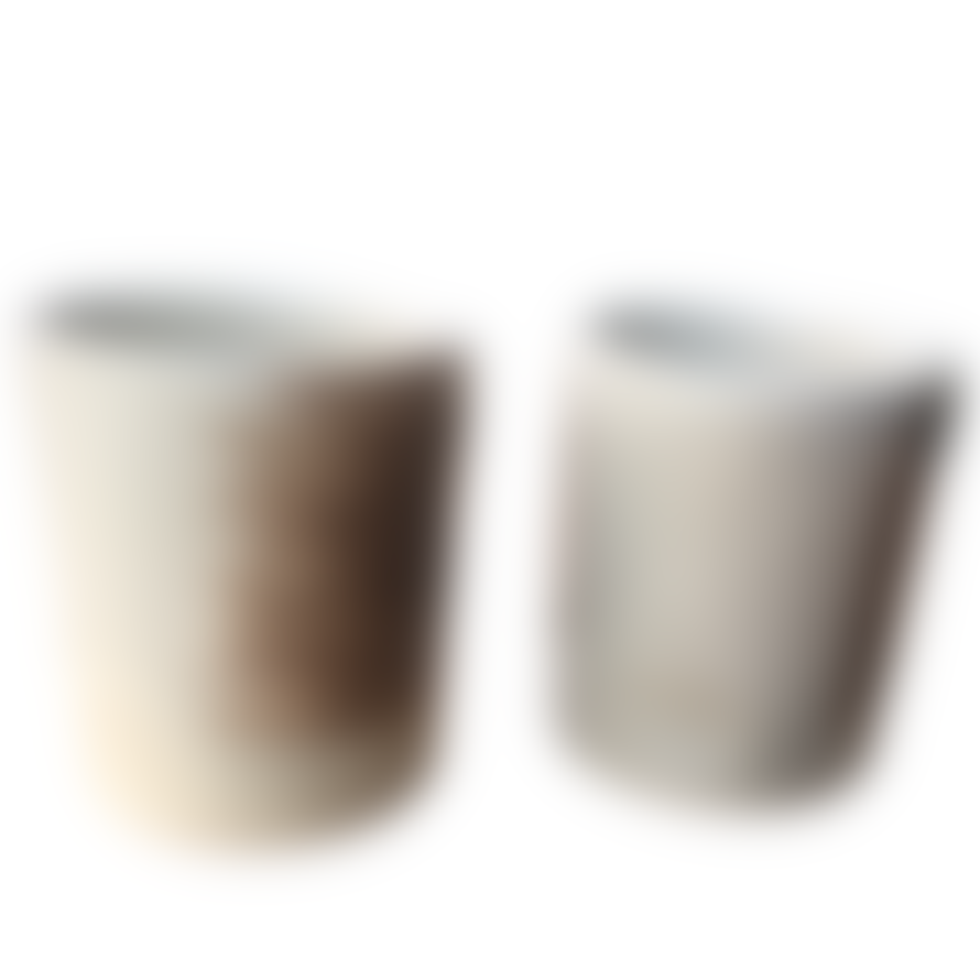 Manu Souza Ceramic Cup - Brown Brush Stroke