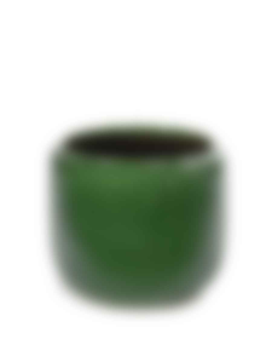 botanicalboysuk Costa Pot Green Glazed 18.5cm