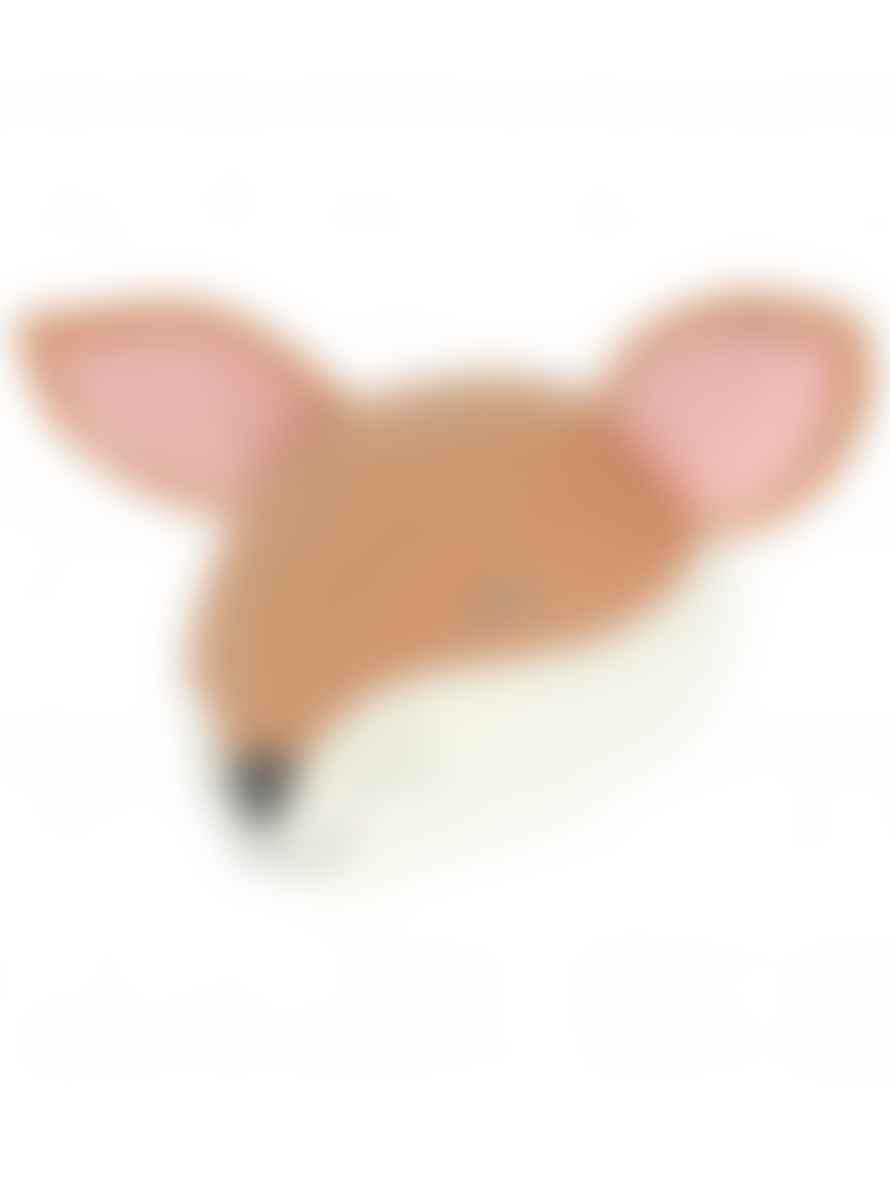 Fiona Walker England Mini Sleepy Fox Head In Red