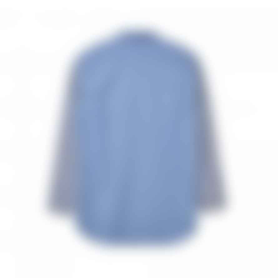 Comme Des Garcons Blue Forever Regular Fit Yarn Dyed Poplin Shirt (Stripe 2)
