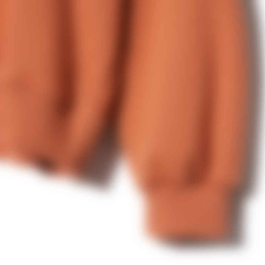 Partimento Smile Embroidered Logo Sweatshirt in Orange