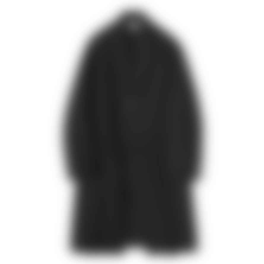 Partimento Single Gathering Coat in Black