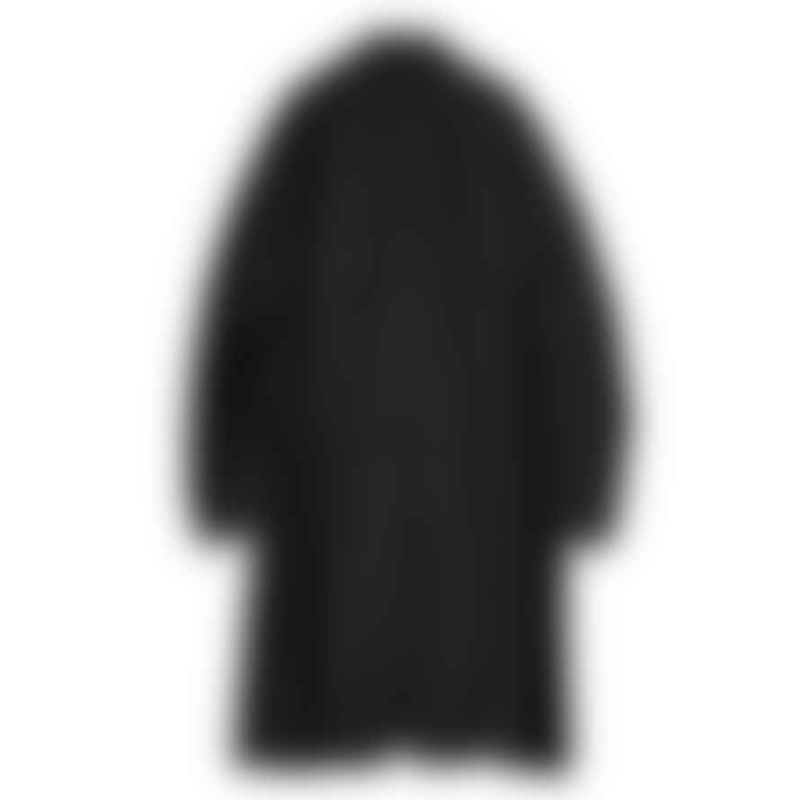 Partimento Single Gathering Coat in Black