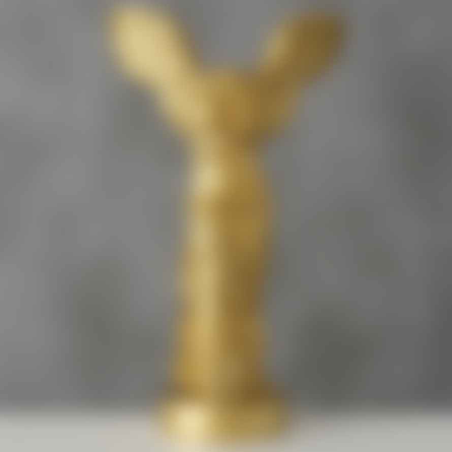 &Quirky Gold Nike of Samothrace Figure