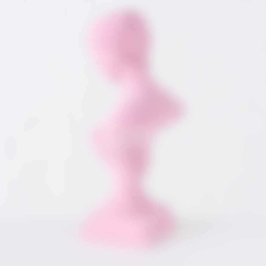 &Quirky Pink Flocked Delya Goddess Bust