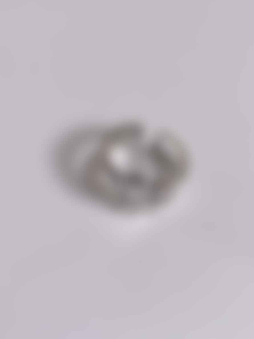 Urbiana Silver Smiley Ring