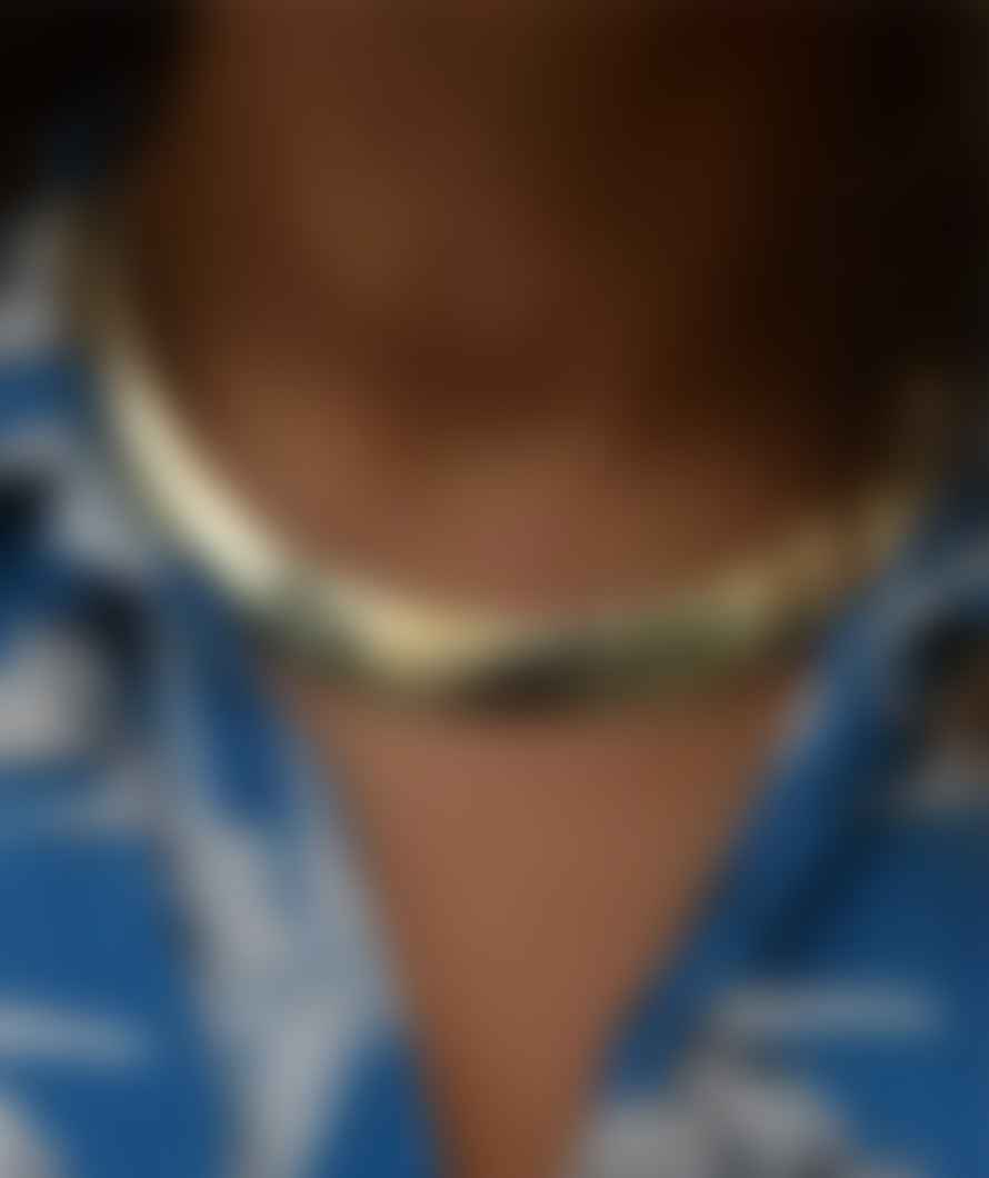 Urbiana Hammered Choker Necklace
