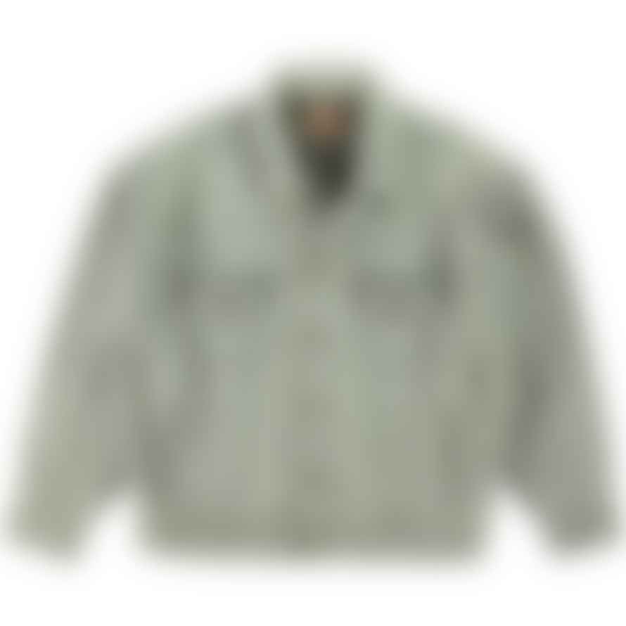 Levi's Light Grey Vintage Clothing Lvc Flannel Trucker Jacket Leave Me Alone 