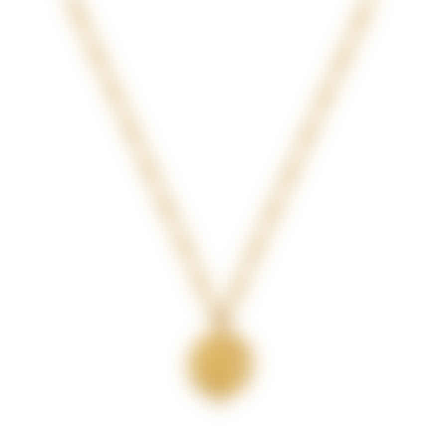 Zoe and Morgan  Wisdom Necklace Gold with White Zircon