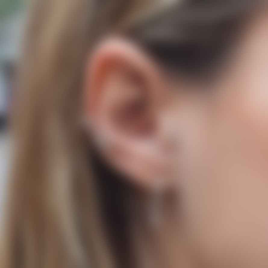 Astrid  &  Miyu Mystic Star Pendant Hoop Earrings