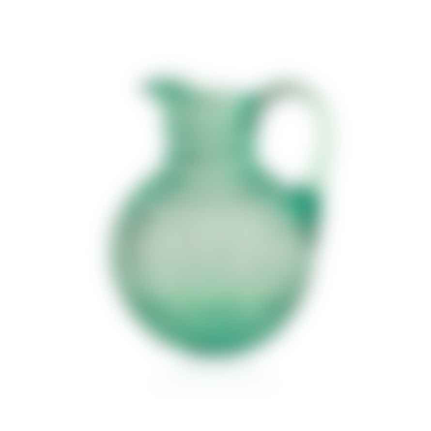 Or & Wonder Collection Hobnail Pitcher in Teal Green
