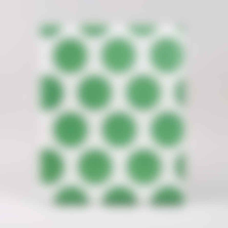 Ola 10 Sheets of Gift Wrap - Circles Green