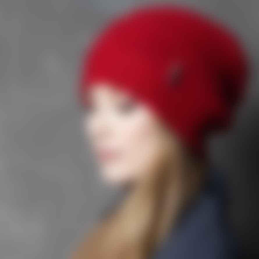 Meinfrollein Red Organic Wool Greta Womens Hat