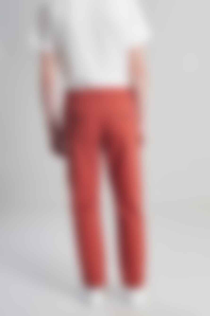 L’Exception Paris Brick Red Chino Twill Trousers