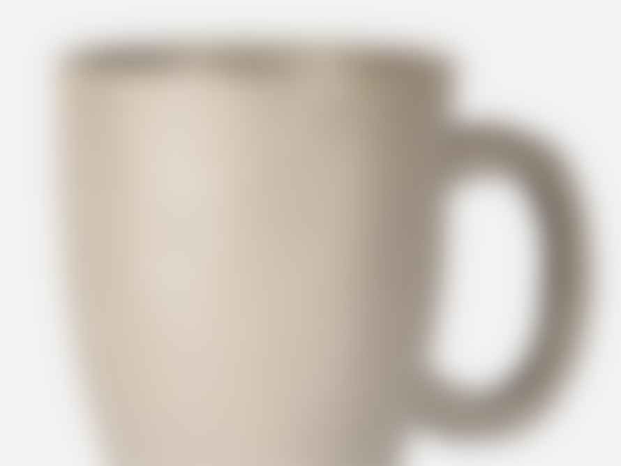 Folkdays Ceramic Mug With White Rim Grey