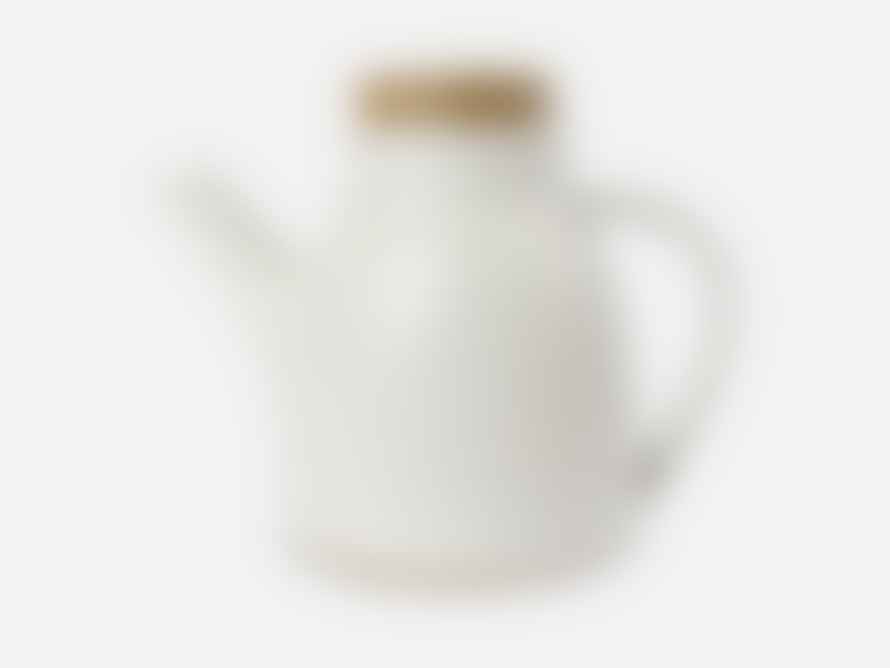 Folkdays Simple Ceramic Teapot White