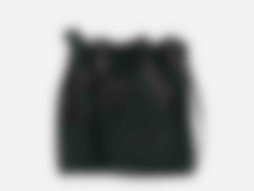 Folkdays Leather Bucket Bag Black