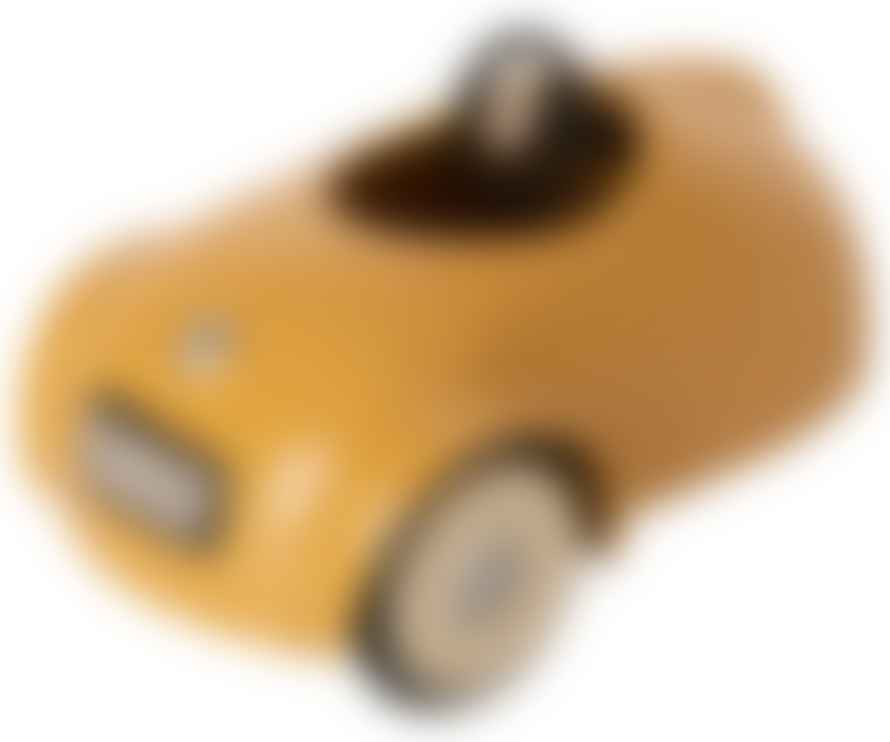 Maileg Little Brother Mouse with Yellow Car and Garage