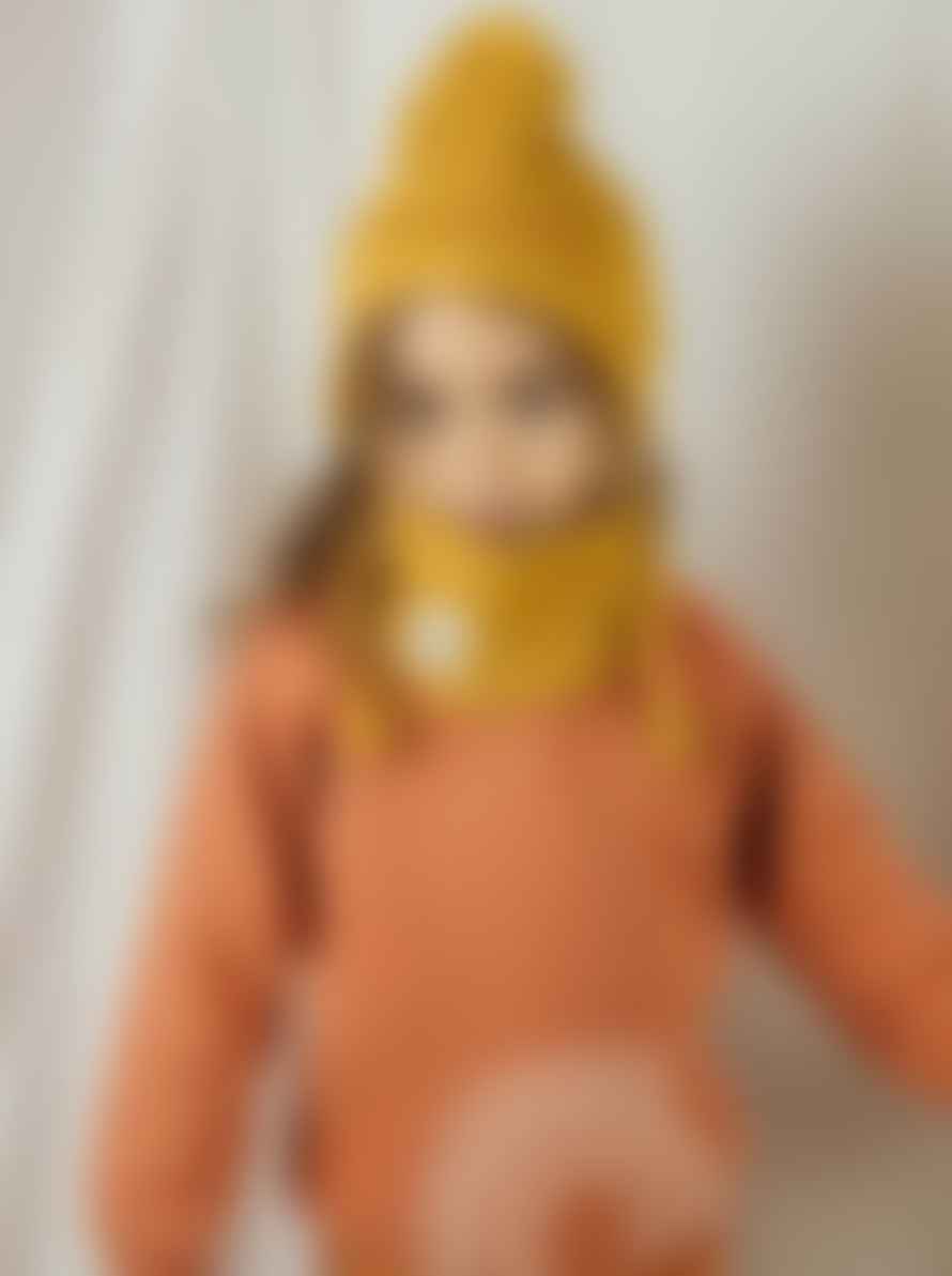 lal & nil Mustard Knitted Beanie
