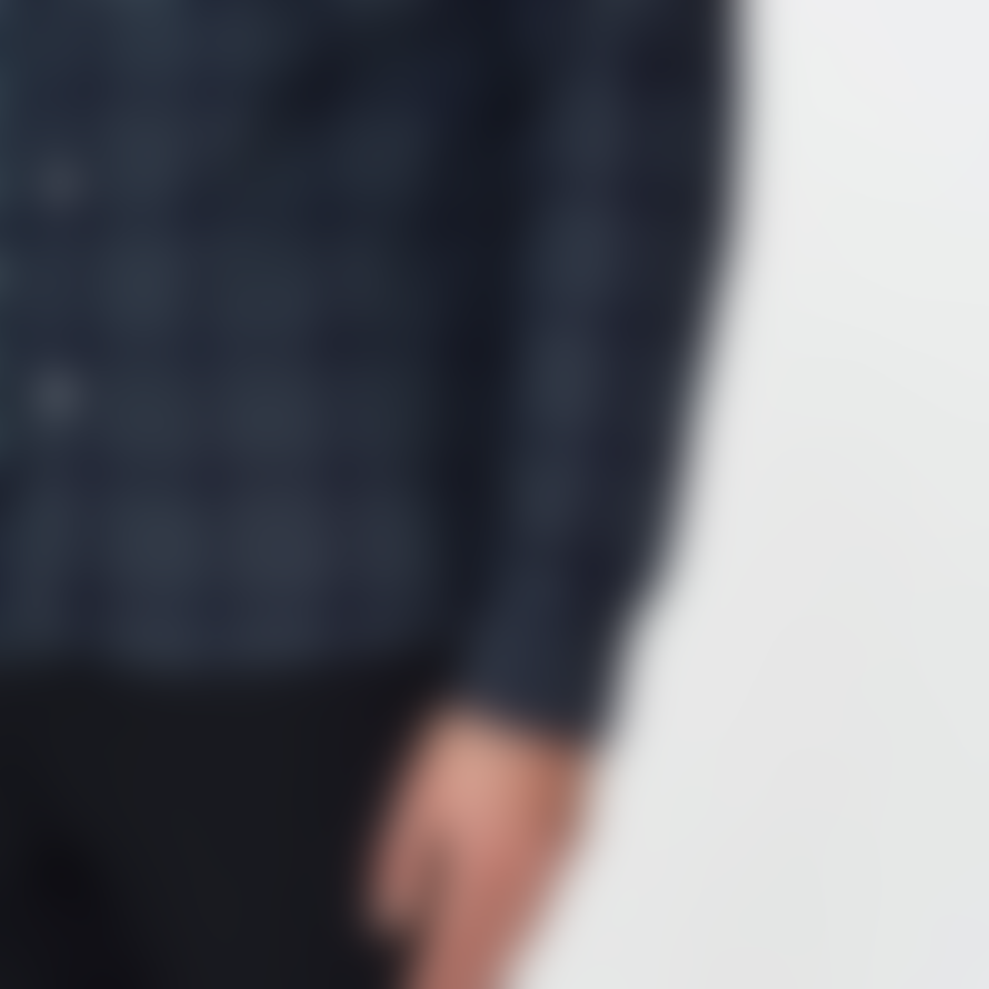 Les Deux Hubert Check Flannel Shirt - Dark Navy/Blue Fog 