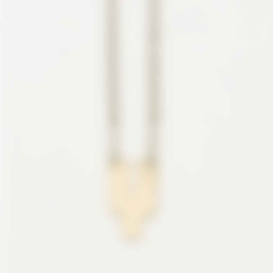 Yewo Delicate Brass Glass Bead Necklace