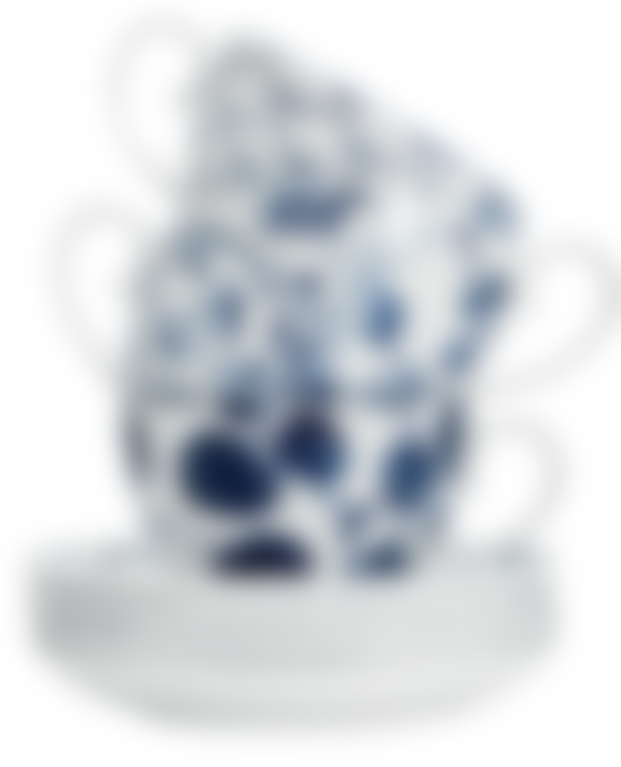 Tokyo Design Studio Flora Japonica Cup & Saucer 100ml - Gift Box - Set of 4