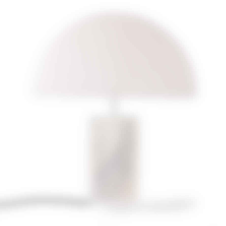 HKliving Ribbed Table Lamp Base White Marble