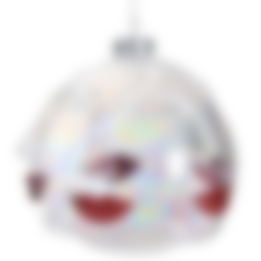 Or & Wonder Collection Christmas Bauble Multi Face Lips Large