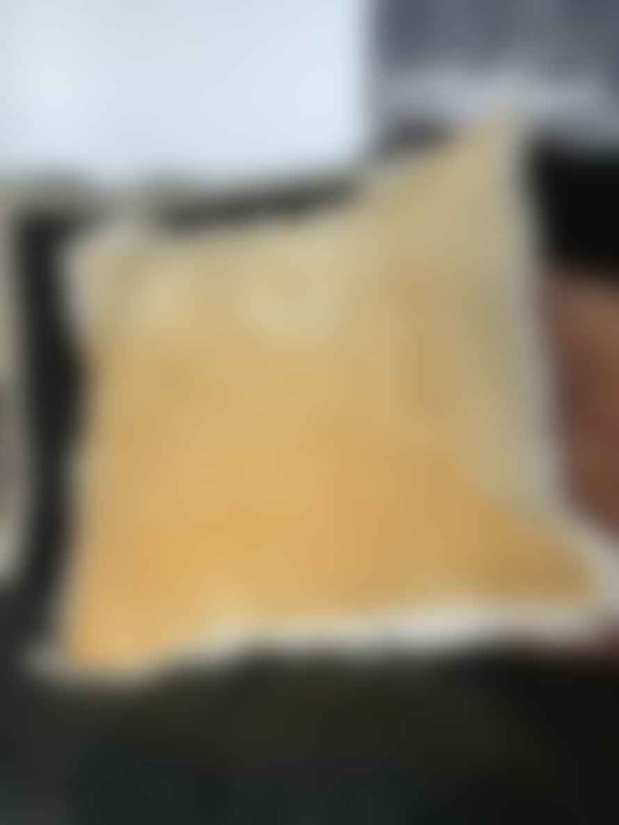 Maitri Stonewashed Velvet Cushion Mustard 60 X 60