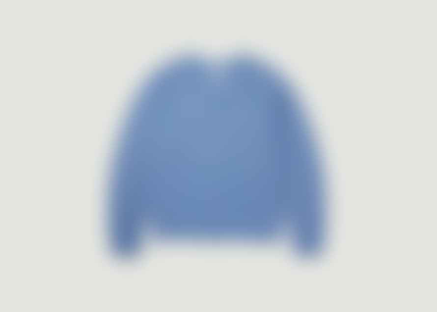 Albam Light Blue Raglan Cotton And Hemp Sweatshirt