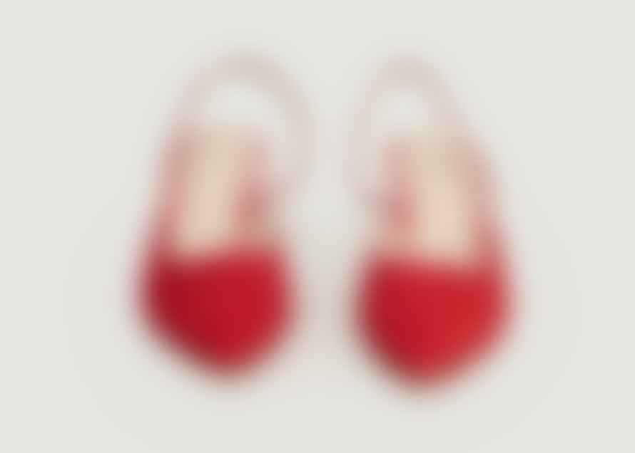 Petite Mendigote Vibrant Red Nicholson Slingbacks