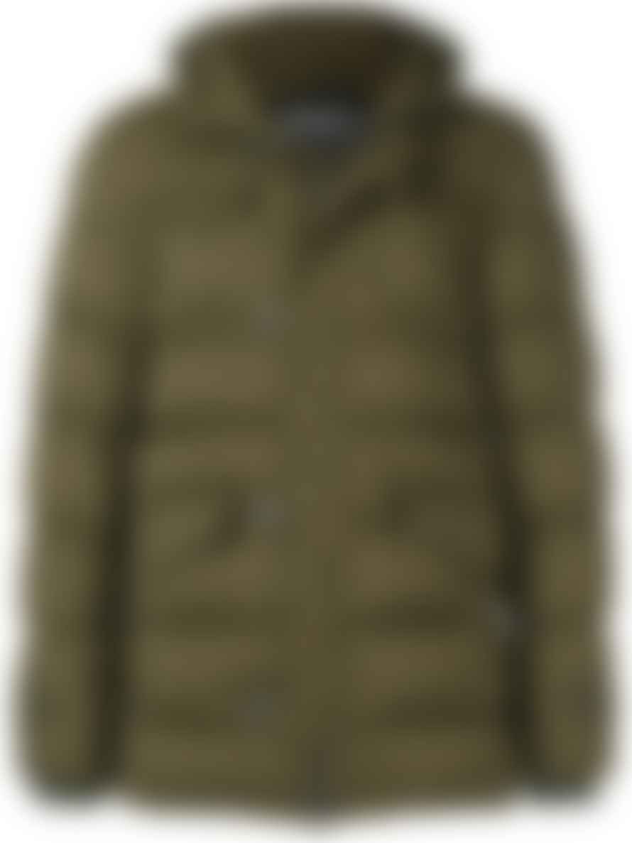 Herno Feather Down Padded Coat Military Green