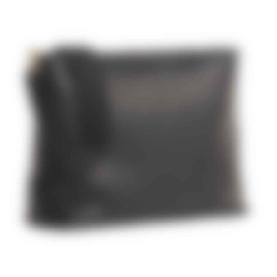 O My Bag  Olivia Full Leather Shoulder Strap Bag Black
